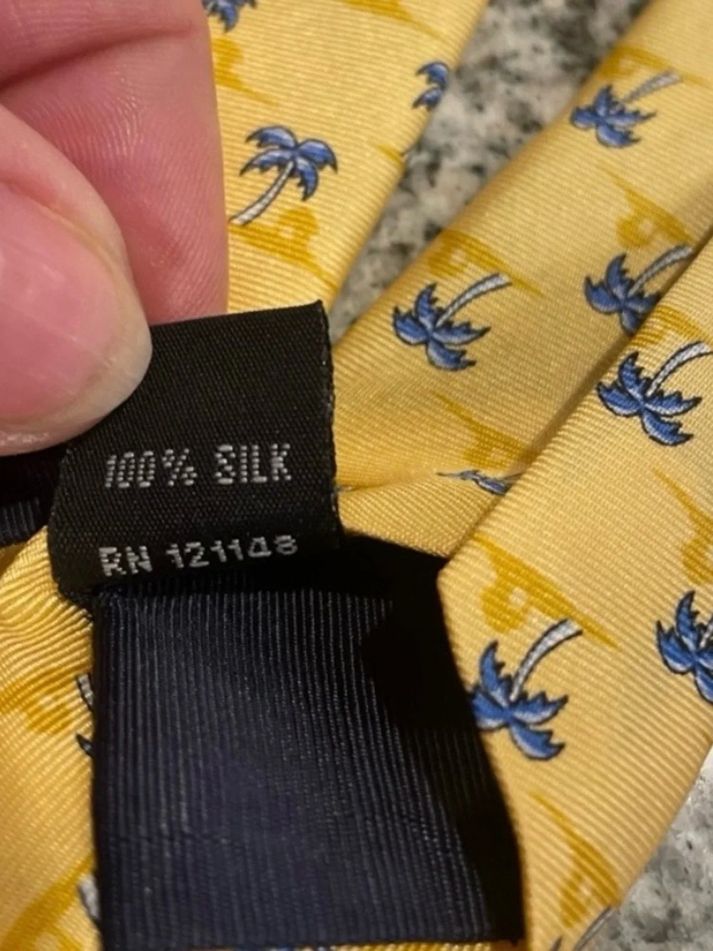 IZOD 100% Silk Novelty Necktie Lot of 2 Lighthouse & Palm Tree Print Ties